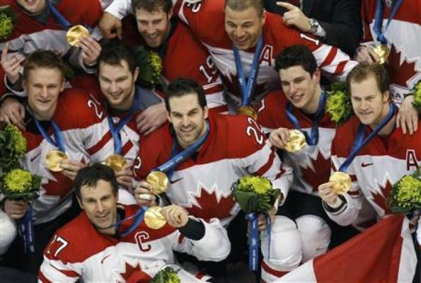 Ryan Remiorz/The Canadian Press Get used to this scene, with Team Canada favoured to and, in my opinion, likely to repeat as Olympic champions this month in Sochi. Some of the names and faces have changed, but 11 returnees remain from the 2010 gold-medal winning team in Vancouver. Not back to defend their title, from this photo, are former captain Scott Niedermayer, assistants Jarome Iginla and Chris Pronger, plus Dan Boyle and Joe Thornton. In fact, only Sidney Crosby, Corey Perry and Rick Nash will be in the picture again when it comes time to pose with their hardware.